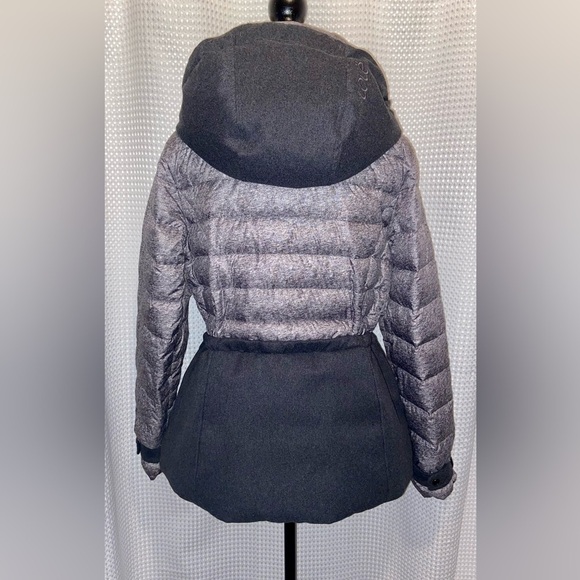 Women LOLË Nelly charcoal gray waterproof down filled Puffer Coat Sz Large - Picture 16 of 17